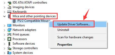 wireless mouse driver windows 10